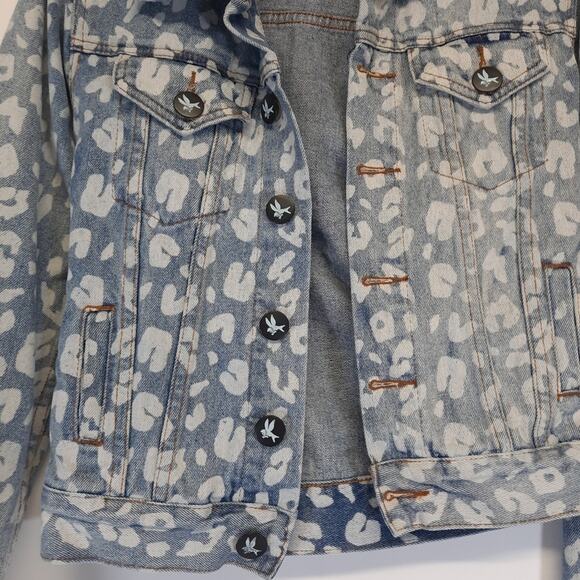One Teaspoon Blue and White Jean Jacket - Picture 11 of 13